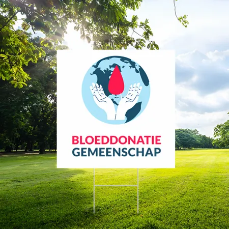 Gepersonaliseerd Bloeddonatie Tuinbord