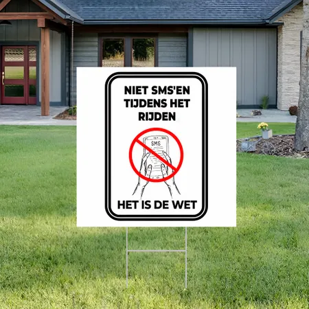 Gepersonaliseerde Geen Texting Tuinbord