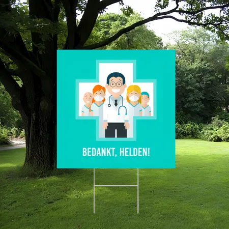 Gepersonaliseerde Heroes Tuinbord