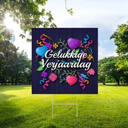 Gepersonaliseerde Size Verjaardag Partij Tuinbord