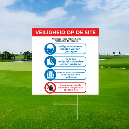 Gepersonaliseerde siteveiligheid Waarschuwingsbord