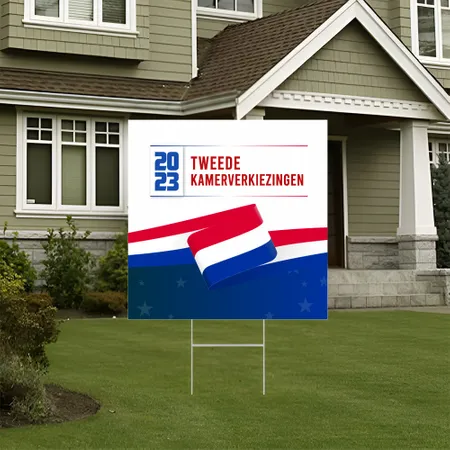 Gepersonaliseerde Stemdag Tuinbord