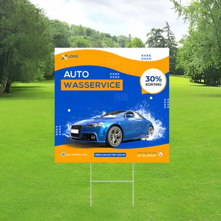 Gepersonaliseerd Autowas Service Werfbord