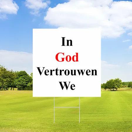 Gepersonaliseerde Bericht Tuinbord