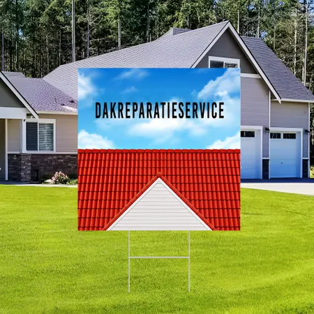Gepersonaliseerde dak Reparatie Service Werfbord