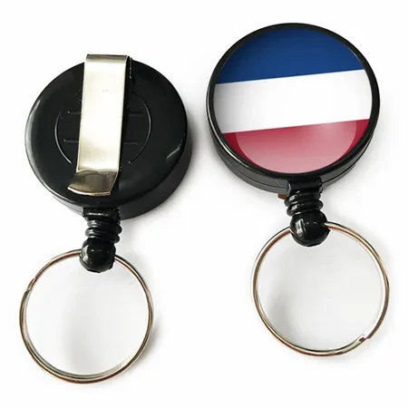 Oprolbare Badgehouder met Epoxy Afwerking Oprolbare Badgehouder met Epoxy Afwerking - Imprint Now - NL