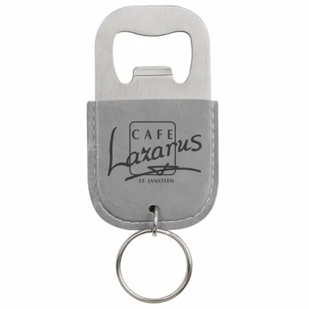 Leren flesopener sleutelhanger Leren flesopener sleutelhanger - Imprint Now - NL