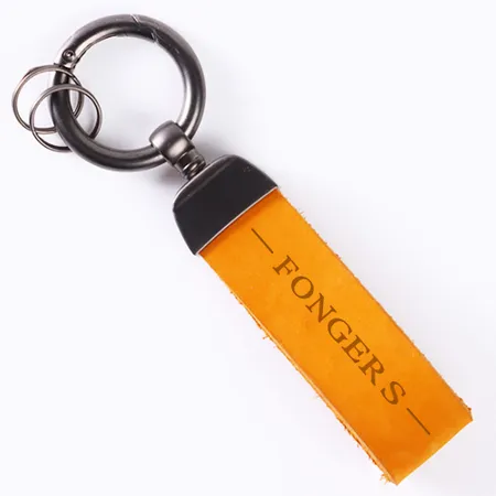 Leren label sleutelhanger Leren label sleutelhanger - Imprint Now - NL