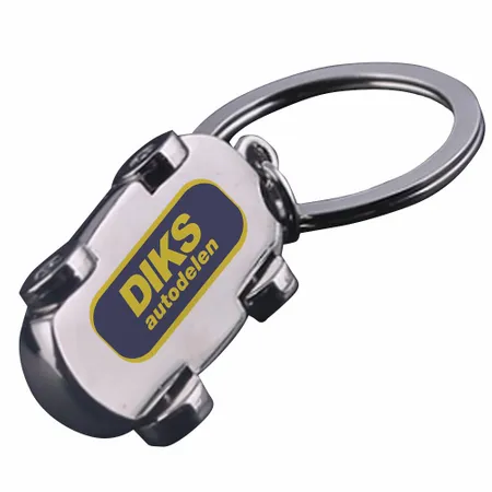 Metalen sleutelhanger in de vorm van een auto Metalen sleutelhanger in de vorm van een auto - Imprint Now - NL
