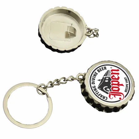 Flesdopvormige flesopener sleutelhanger Flesdopvormige flesopener sleutelhanger - Imprint Now - NL