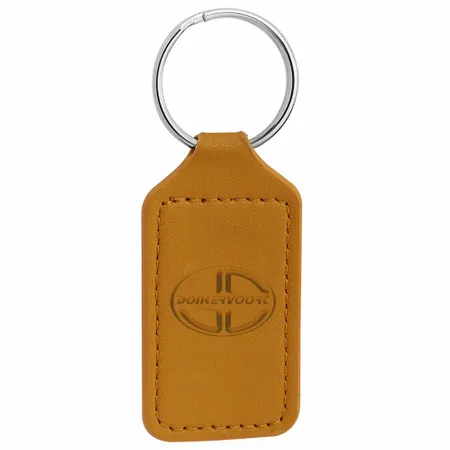Duurzame sleutelhanger van leer met reliëf Duurzame sleutelhanger van leer met reliëf - Imprint Now - NL