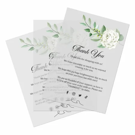 Transparent Cards - Custom Shoe Charm