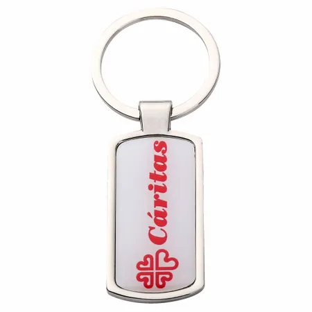 Llavero de Metal Rectángulo Recto - Imprint Now - ES