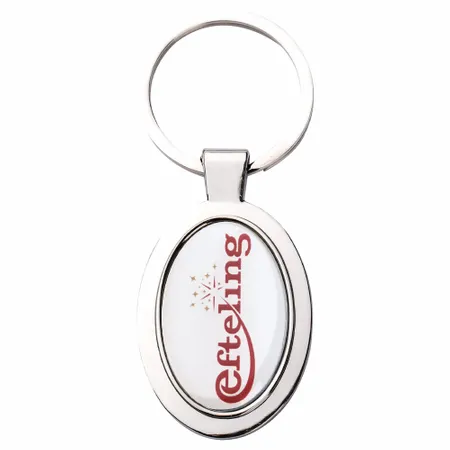 Duurzame Epoxy Ovale Metalen Sleutelhanger Duurzame Epoxy Ovale Metalen Sleutelhanger - Imprint Now - NL