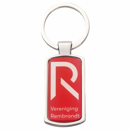 Rechte rechthoekige metalen sleutelhanger Rechte rechthoekige metalen sleutelhanger - Imprint Now - NL