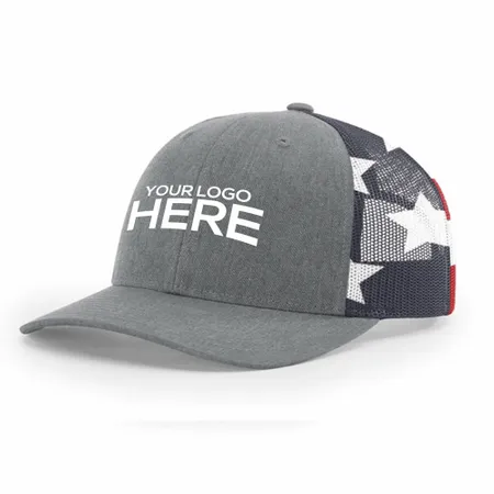 Richardson 112PM Printed Mesh Trucker Cap - Challenge Coin Now