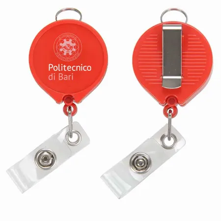 Portachiavi a Bobina con Chiusura in Plastica - Imprint Now - IT