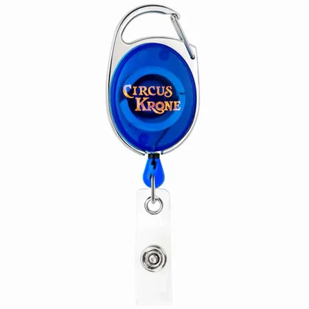 Transparenter Schlüsselanhänger mit farbiger Spule Transparenter Schlüsselanhänger mit farbiger Spule - Imprint Now - DE