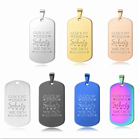 Militärische Hundemarke Metall-Schlüsselanhänger Militärische Hundemarke Metall-Schlüsselanhänger - Imprint Now - DE