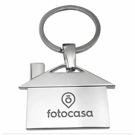 Llavero de metal en forma de casa - Imprint Now - ES