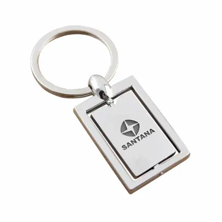 Llavero de Metal Cuadrado Giratorio - Imprint Now - ES