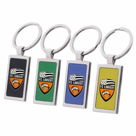 Porte-clés métal rectangle coloré - Imprint Now - FR