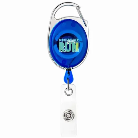 Porte-clés enrouleur transparent coloré - Imprint Now - FR