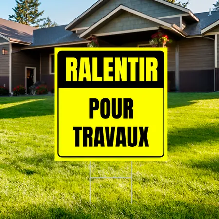 Panneau de ralentissement