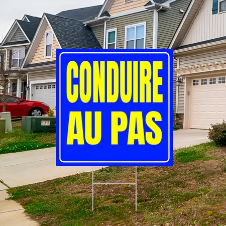 Panneau pour zone de ralentissement