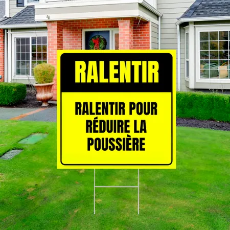 Panneau pour le ralentissement