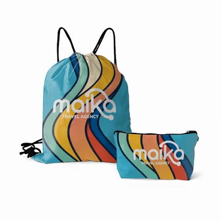 Drawstring Bag and Pouch Set Drawstring Bag and Pouch Set - Custom Pro Prints