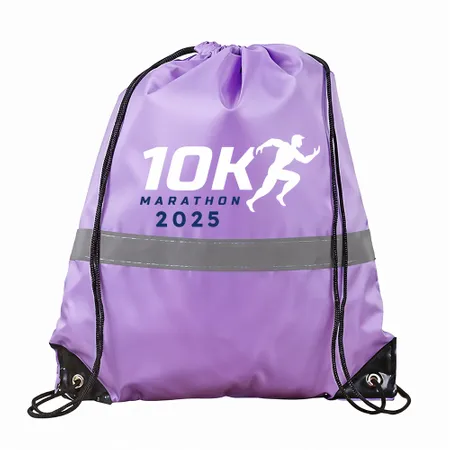 Drawstring Bags With Reflective Strip Drawstring Bags With Reflective Strip - Custom Pro Prints