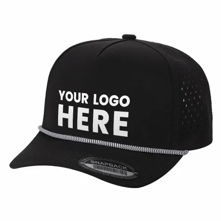 Unbranded 5 Panel Perforated Laser Mesh Rope Hat - Custom Pro Prints