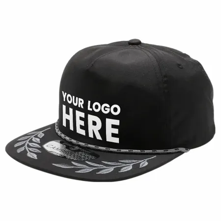 Pitbull Cambridge PB307 5 Panel Unstructured Hat Bay Leaf Snapback - Custom Pro Prints