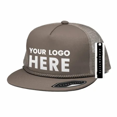 Academy Fits 2071G Rope Trucker Snapback Hat Academy Fits 2071G Rope Trucker Snapback Hat - Custom Pro Prints