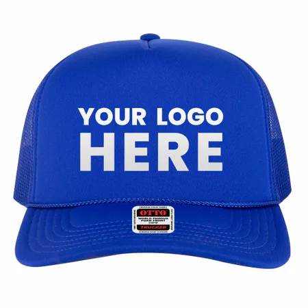 OTTO Cap 3932-1 5 Panel High Crown Polyester Foam Front Mesh Back Trucker Hat OTTO Cap 3932-1 5 Panel High Crown Polyester Foam Front Mesh Back Trucker Hat - Custom Pro Prints