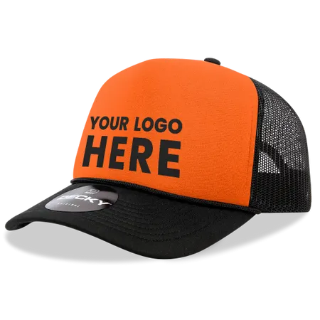 Decky 220 Blank 2-Tone Neon Foam Trucker Hats Decky 220 Blank 2-Tone Neon Foam Trucker Hats - Custom Pro Prints