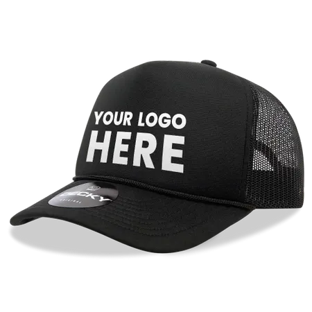 Decky 6025 Mid Profile, 5 Panel Foam Trucker Hat Decky 6025 Mid Profile, 5 Panel Foam Trucker Hat - Custom Pro Prints