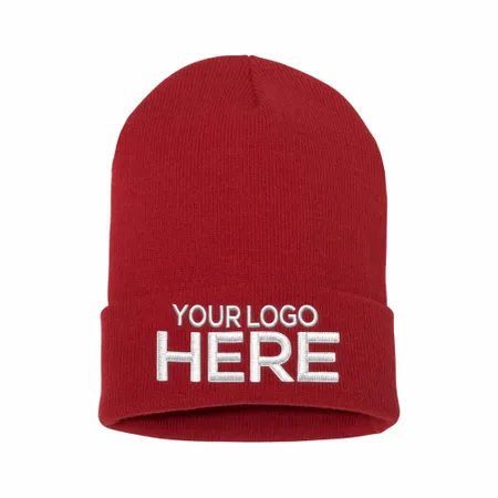 Waffle Cuffed Knit Beanie - Custom Tees Today