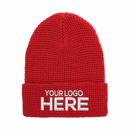 Waffle Cuffed Knit Beanie - Imprint Now - DE