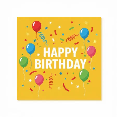 Happy Birthday Napkins - Custom Tees Today