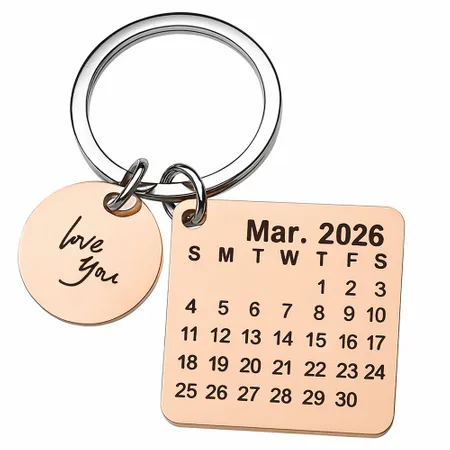 Charming Metal Keychain - Custom Tees Today