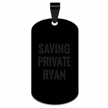 Sleek Military Dog Tag Metal Keychain - Custom Tees Today
