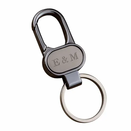 Caribiner Metal Keychain - Tote Bags Now