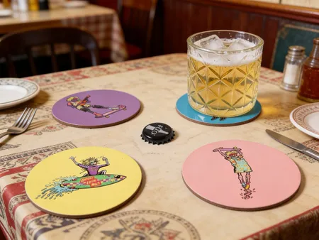 Fiberboard Coasters - Tote Bags Now