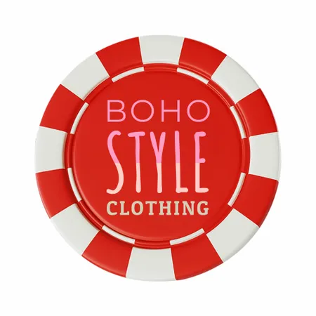 8 Stripe Custom Poker Chips - Inlay - Custom Pro Prints