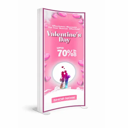 SEG Curved Lit Display - Custom Shoe Charm