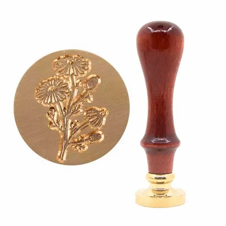 Beechwood Handle Wax Seal Stamps - Tote Bags Now
