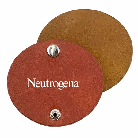 Round PU Leather Cable Organizers - Challenge Coin Now