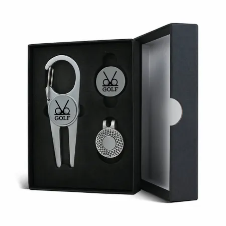 Deluxe Golf Divot Tool Set with Ball Markers - Tote Bags Now
